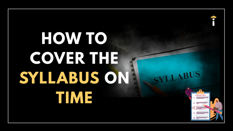 How to Cover the Syllabus on Time