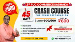 2nd PUC Sadhaka 2026 Crash Course